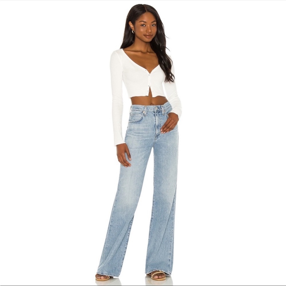Re Ona Ribbed Button Up Cardi White - Picture 4 of 6